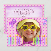 Sweet sixteen招待状 招待状 (正面/裏面)