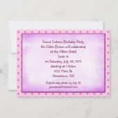 Sweet sixteen招待状 招待状 (裏面)