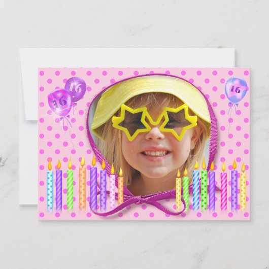 Sweet sixteen招待状 招待状 (正面)
