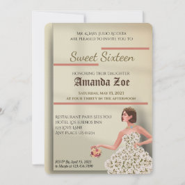 Sweet sixteen招待状 招待状