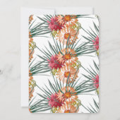 Sweet sixteen熱帯水色フローラ 招待状 (裏面)