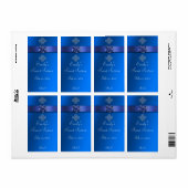 Sweet sixteen王室のブルーダイヤモンドウォーターボトル ラベル (フルシート)