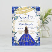 Sweet sixteen王室のブルーバタフライバースデーパーティー 招待状 (スタンド正面)