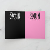 Sweet sixteen白カード 招待状 (内部)