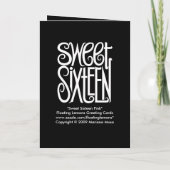 Sweet sixteen白カード 招待状 (裏面)