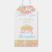 Sweet sixteen童話プリンセス写真ありがとう ギフトタグ (正面)