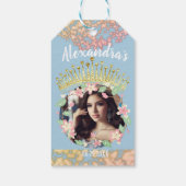 Sweet sixteen童話プリンセス写真ありがとう ギフトタグ (裏面)