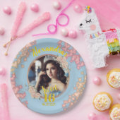 Sweet sixteen童話プリンセス写真 ペーパープレート (パーティー)