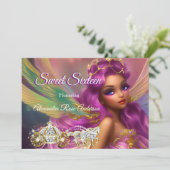 Sweet sixteen第16回童話パープルピンクキャリッジ 招待状 (スタンド正面)