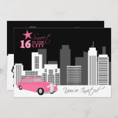 Sweet sixteen誕生会 招待状 (正面/裏面)