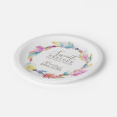 Sweet sixteen誕生日パーティーboho artプレート ペーパープレート (アングル)