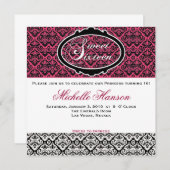 sweet sixteen誕生日招待状 招待状 (正面/裏面)