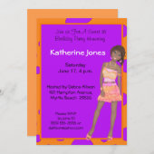 Sweet sixteen誕生日招待状 招待状 (正面/裏面)