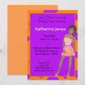 Sweet sixteen誕生日招待状 招待状 (正面/裏面)