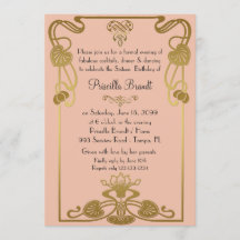 Sweet sixteen誕生日、ギャツビースタイル、ピーチ&金ゴールド