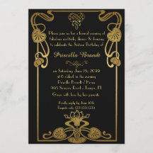 Sweet sixteen誕生日、ギャツビースタイル、ブラック&金ゴールド