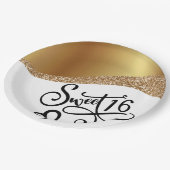 Sweet sixteen誕生日 ペーパープレート (アングル)