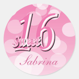Sweet sixteen誕生日 ラウンドシール