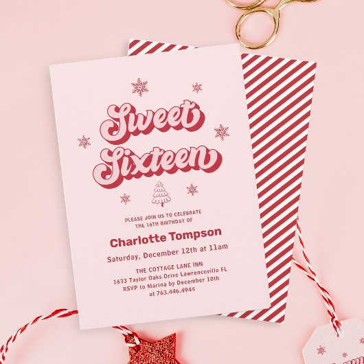 Sweet sixteen誕生日 招待状