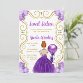 Sweet sixteen赤毛プリンセスイン紫 招待状 (スタンド正面)