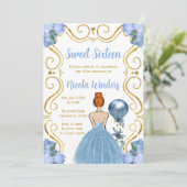 Sweet sixteen赤毛プリンセスイン青 招待状 (スタンド正面)