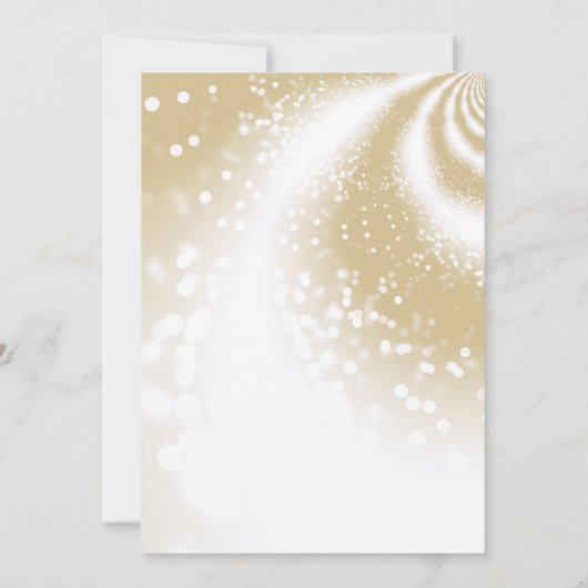 Sweet sixteen金ゴールドとプリンセスガウン 招待状 (裏面)