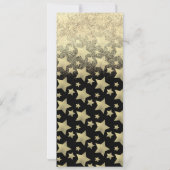 Sweet sixteen金ゴールドグリッター映画スターレッドカーペット 招待状 (裏面)