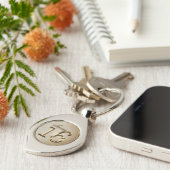 Sweet sixteen金ゴールドフェイクフォイルグリッター キーホルダー (側面)