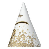 Sweet sixteen金ゴールドフェイクフォイルグリッター パーティーハット (右)