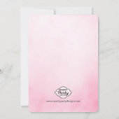 Sweet sixteen銀グリッター誕生日招待状 招待状 (裏面)