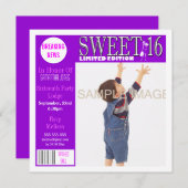 Sweet sixteen雑誌スタイル 招待状 (正面/裏面)