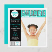 Sweet sixteen雑誌aquaパーソナライズ 招待状 (正面/裏面)