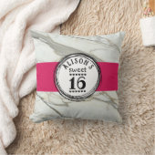 Sweet sixteen10代の若者パーソナライズされた枕の贈り物。 クッション (ブランケット)
