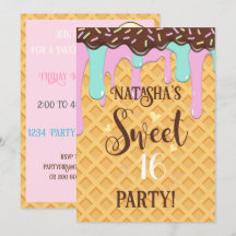 Sweet sixteen16ドリッピーワッフルコーン