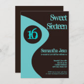 sweet sixteen16バースデーパーティ招待状 招待状 (正面/裏面)