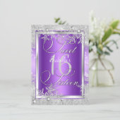 Sweet sixteen16パープルウィンターワンダーランド 招待状 (スタンド正面)