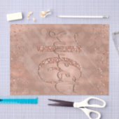 Sweet sixteen16ピンクローズ金ゴールドグラムモダンカスタム 薄葉紙 (クラフト)