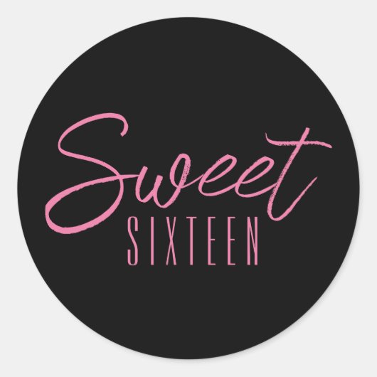 Sweet sixteen16歳の誕生日パーティー ラウンドシール