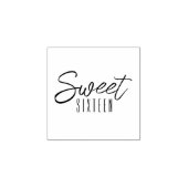 Sweet sixteen16歳の誕生日パーティー ラバースタンプ (インプリント)