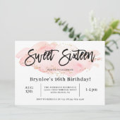 Sweet sixteen16歳の誕生日パーティー 招待状 (スタンド正面)