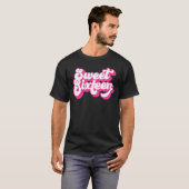 Sweet sixteen16歳ガールズウィメンズピンク16位B Tシャツ (正面フル)