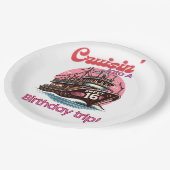Sweet sixteen16番目のクルージングの誕生日旅行 ペーパープレート (アングル)
