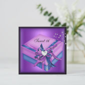 Sweet sixteen16誕生日パーティギフト 招待状 (スタンド正面)
