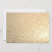 Sweet sixteen16金ゴールドグリッターフォト誕生日 招待状 (裏面)