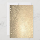 Sweet sixteen16金ゴールドグリッター誕生日 招待状 (裏面)