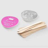 Sweet sixteen16th誕生日パーティーのカスタム写真 ハンドファン (組立なし)