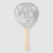 Sweet sixteen16th誕生日パーティーのカスタム写真 ハンドファン (裏面)