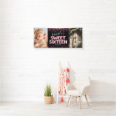 Sweet sixteen16th Birthday Party写真 横断幕 (インサイチュ)