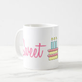 Sweet sixteen (お誕生日ケーキ) コーヒーマグカップ (正面左)