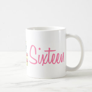 Sweet sixteen (お誕生日ケーキ) コーヒーマグカップ